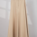 The Office Runway Women Flare Cut Pants Brown - Umbi