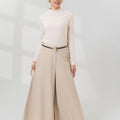 The Office Runway Women Flare Cut Pants Brown - Umbi