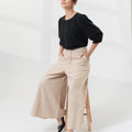 The Office Runway Women Flare Cut Pants Brown - Umbi