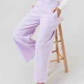 The Office Runway Women Straight Cut Pants Lilac - Umbi