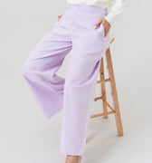 The Office Runway Women Straight Cut Pants Lilac - Umbi