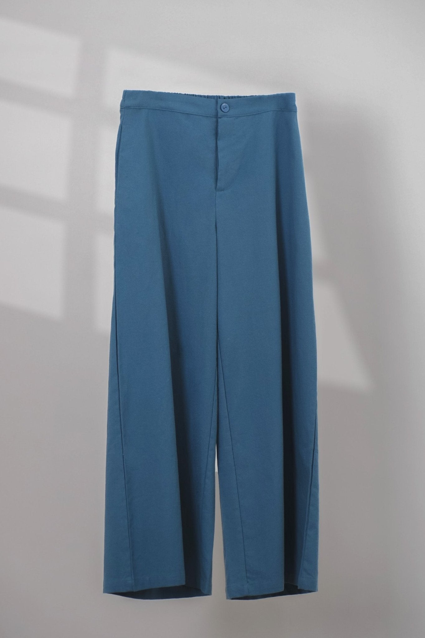 The Office Runway Women Straight Cut Pants Steel Blue - Umbi