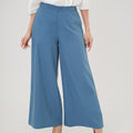 The Office Runway Women Straight Cut Pants Steel Blue - Umbi