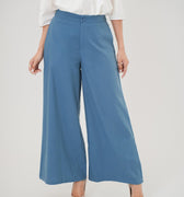 The Office Runway Women Straight Cut Pants Steel Blue - Umbi