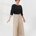 The Office Runway Women Three Quarter Sleeve Blouse Black - Umbi