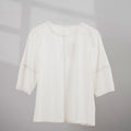 The Office Runway Women Three Quarter Sleeve Blouse White - Umbi