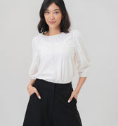The Office Runway Women Three Quarter Sleeve Blouse White - Umbi