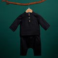 The Rimba Raya Baby Baju Melayu Set Black - Umbi
