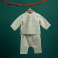 The Rimba Raya Baby Baju Melayu Set Matcha Green - Umbi