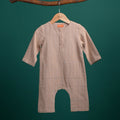 The Rimba Raya Baby Jumpsuit Caramel Stripes - Umbi