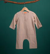 The Rimba Raya Baby Jumpsuit Caramel Stripes - Umbi