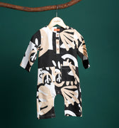 The Rimba Raya Baby Jumpsuit Cempaka Print - Umbi