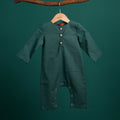 The Rimba Raya Baby Jumpsuit Dark Green - Umbi