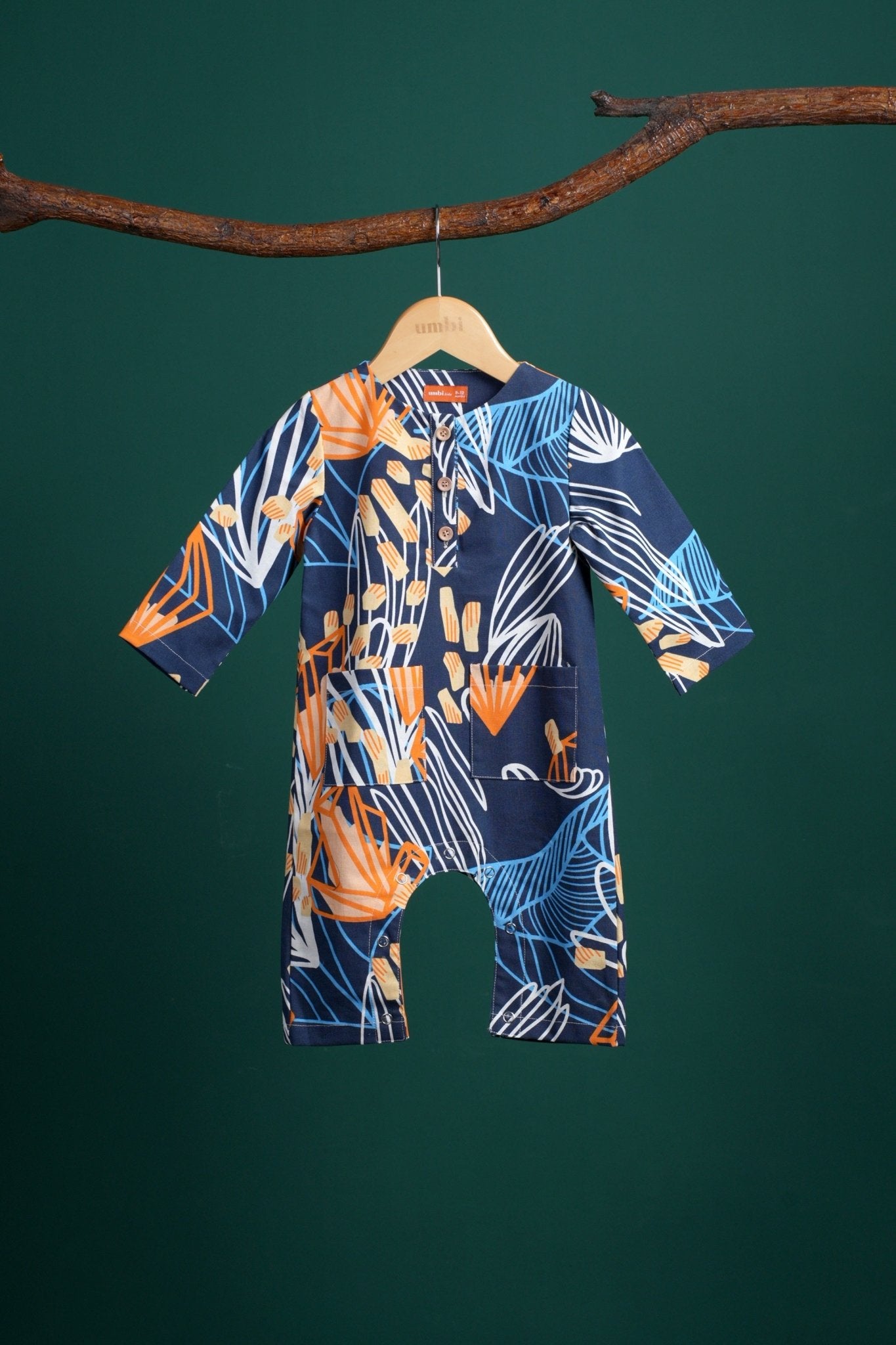 The Rimba Raya Baby Jumpsuit Senja Print - Umbi
