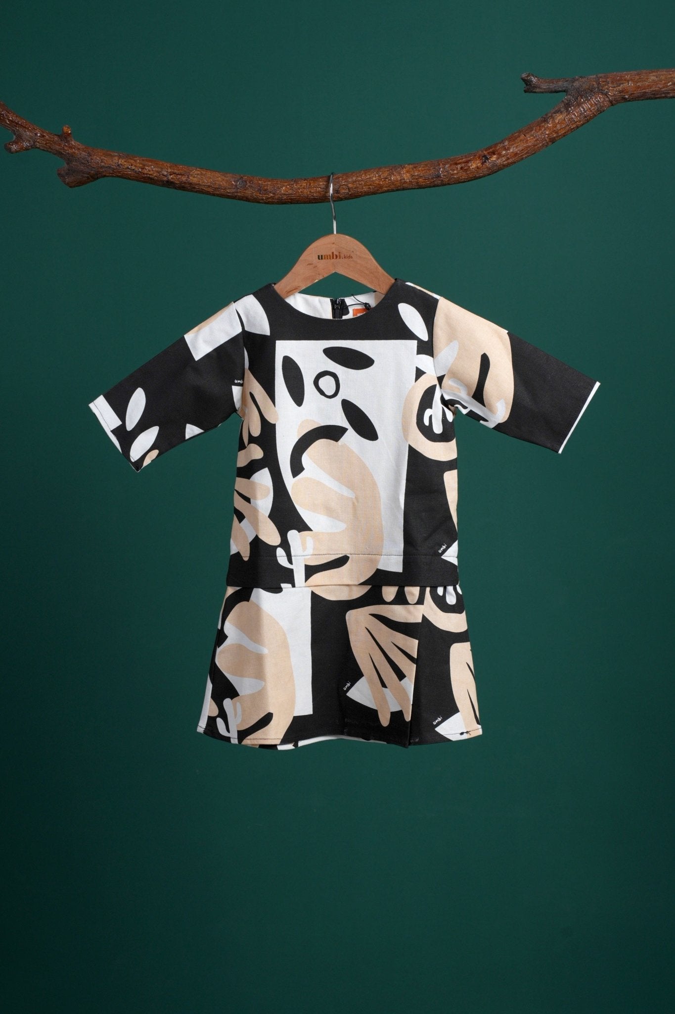The Rimba Raya Baby Kurung Dress Cempaka Print - Umbi