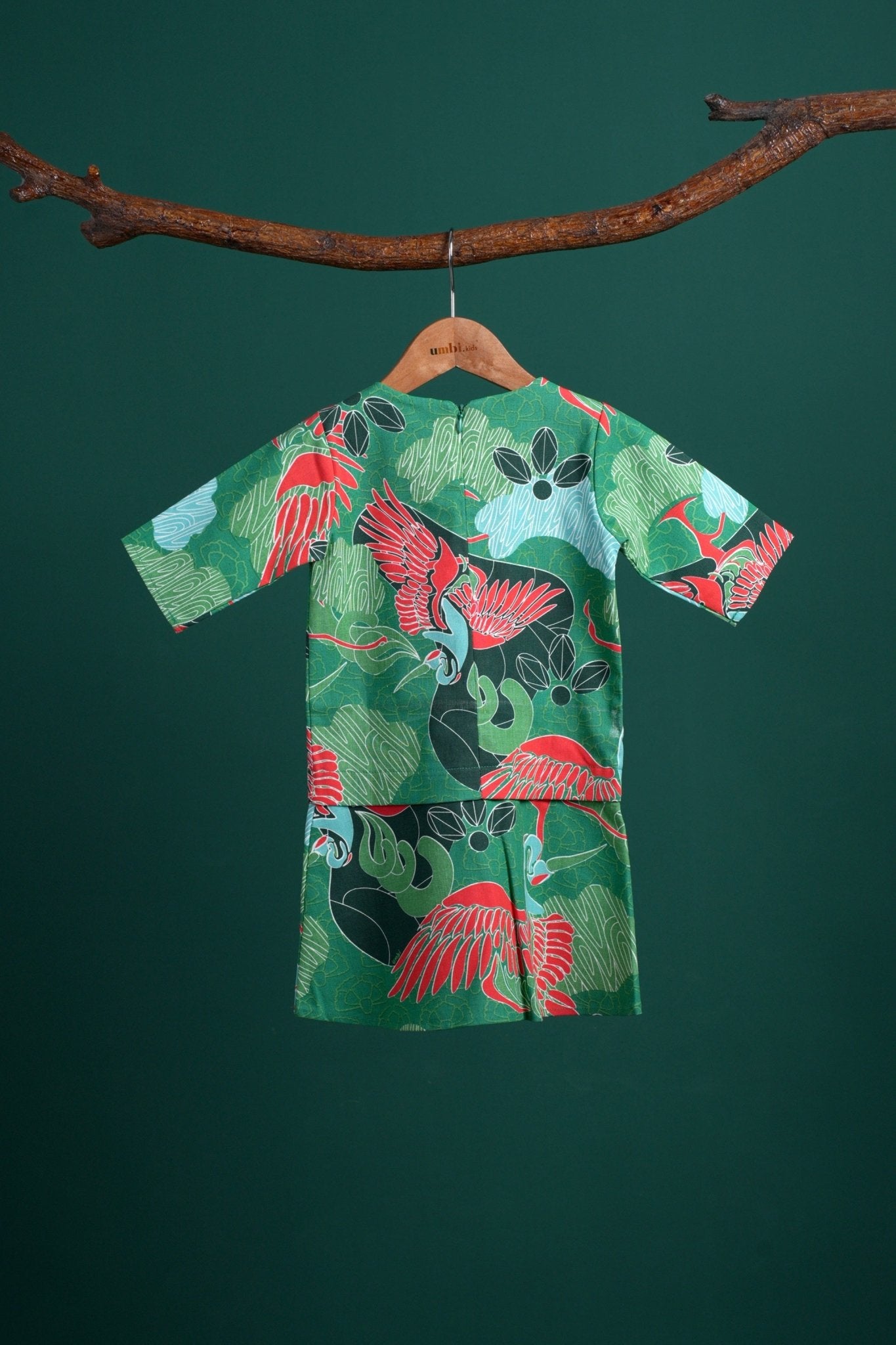 The Rimba Raya Baby Kurung Dress Rimba Print - Umbi