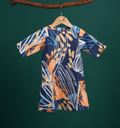 The Rimba Raya Baby Kurung Dress Senja Print - Umbi