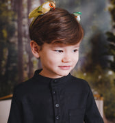 The Rimba Raya Boy Baju Melayu Set Black - Umbi