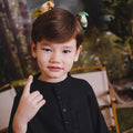 The Rimba Raya Boy Baju Melayu Set Black - Umbi