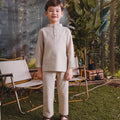 The Rimba Raya Boy Baju Melayu Set Sand - Umbi