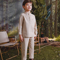 The Rimba Raya Boy Baju Melayu Set Sand - Umbi