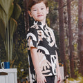 The Rimba Raya Boy Short Sleeves Shirt Cempaka Print - Umbi