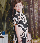 The Rimba Raya Boy Short Sleeves Shirt Cempaka Print - Umbi
