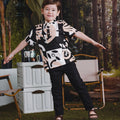 The Rimba Raya Boy Short Sleeves Shirt Cempaka Print - Umbi