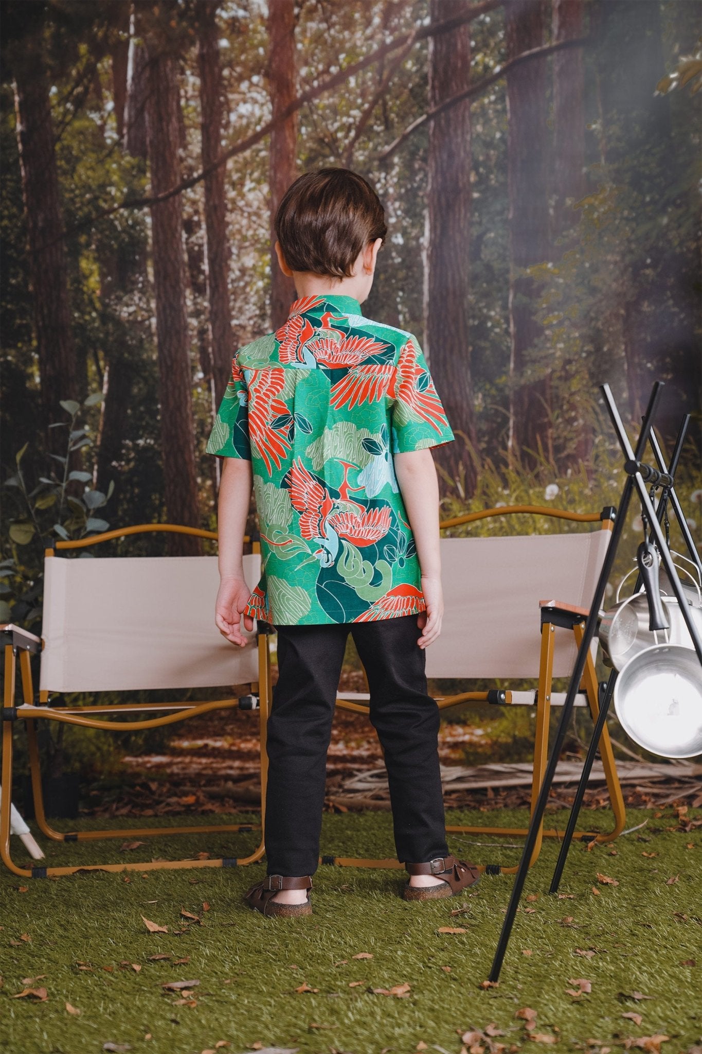 The Rimba Raya Boy Short Sleeves Shirt Rimba Print - Umbi