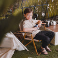 The Rimba Raya Boy Short Sleeves Shirt Sand - Umbi