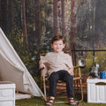The Rimba Raya Boy Short Sleeves Shirt Sand - Umbi