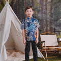 The Rimba Raya Boy Short Sleeves Shirt Senja Print - Umbi
