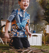 The Rimba Raya Boy Short Sleeves Shirt Senja Print - Umbi