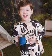 The Rimba Raya Boy Teluk Belanga Top Cempaka Print - Umbi