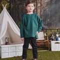 The Rimba Raya Boy Teluk Belanga Top Dark Green - Umbi
