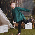 The Rimba Raya Boy Teluk Belanga Top Dark Green - Umbi