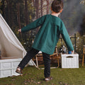 The Rimba Raya Boy Teluk Belanga Top Dark Green - Umbi