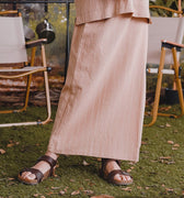 The Rimba Raya Girl Classic Skirt Caramel Stripes - Umbi