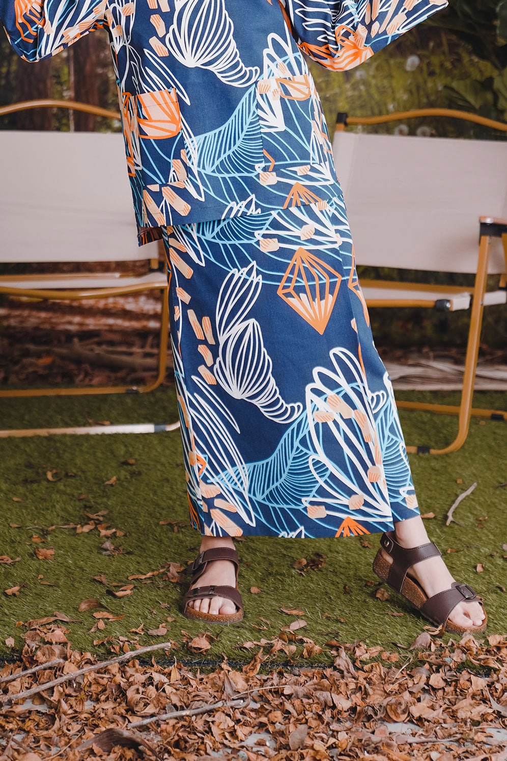 The Rimba Raya Girl Classic Skirt Senja Print - Umbi