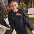 The Rimba Raya Girl Kurung Top Black - Umbi