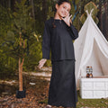 The Rimba Raya Girl Kurung Top Black - Umbi