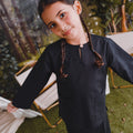 The Rimba Raya Girl Kurung Top Black - Umbi