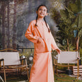 The Rimba Raya Girl Kurung Top Salmon - Umbi