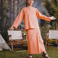 The Rimba Raya Girl Kurung Top Salmon - Umbi