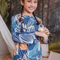 The Rimba Raya Girl Kurung Top Senja Print - Umbi
