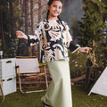 The Rimba Raya Girl Pair Pockets Boxy Blouse Cempaka Print - Umbi