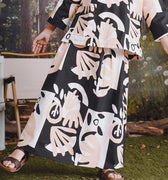 The Rimba Raya Girl Teacup Skirt Cempaka Print - Umbi