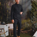 The Rimba Raya Men Baju Melayu Set Black - Umbi