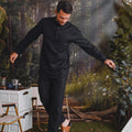 The Rimba Raya Men Baju Melayu Set Black - Umbi