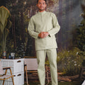 The Rimba Raya Men Baju Melayu Set Matcha Green - Umbi